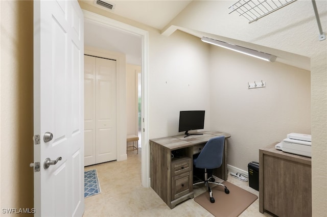 home office with visible vents