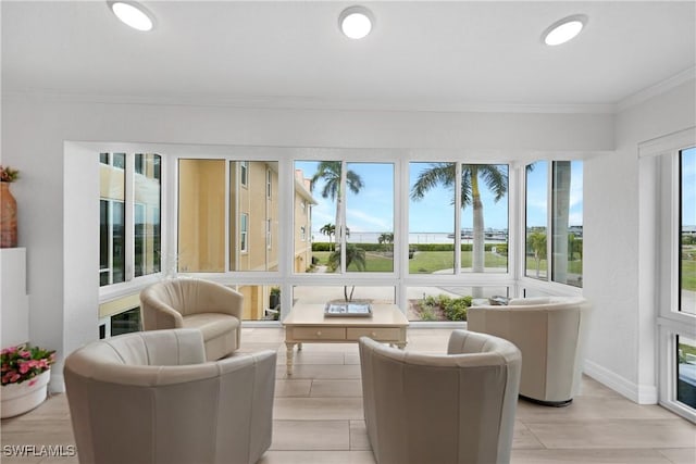 view of sunroom / solarium