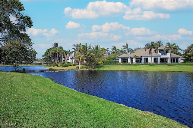 view of water feature