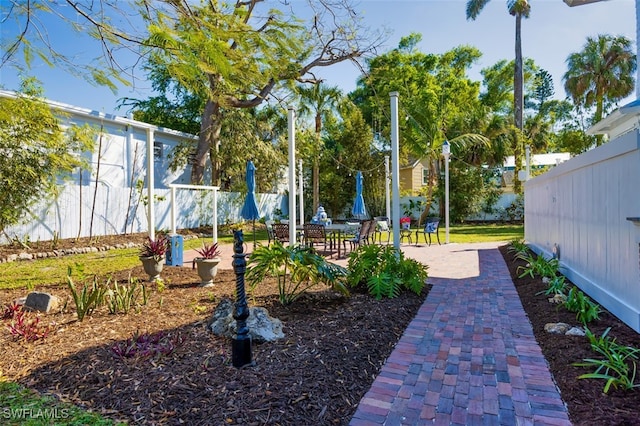 exterior space with a patio