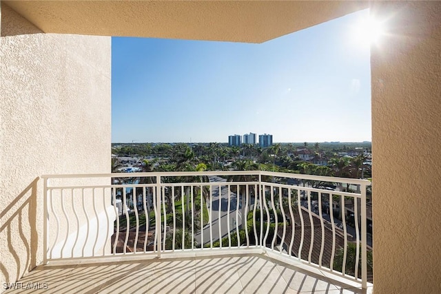 view of balcony