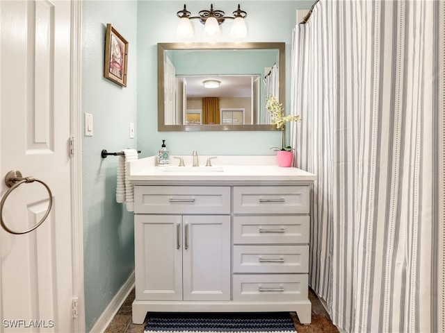 bathroom featuring vanity