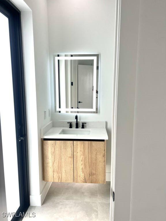 bathroom with vanity