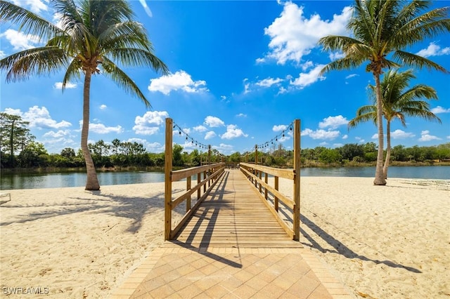9284 Trieste Dr, Fort Myers, FL 33913 - view of dock featuring a water view