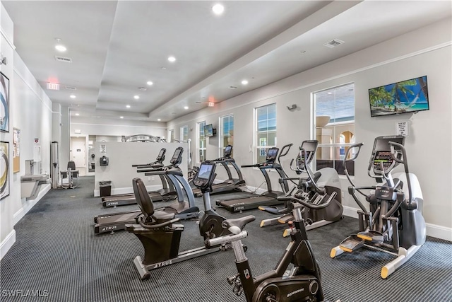 view of exercise room