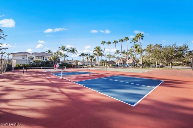 view of tennis court