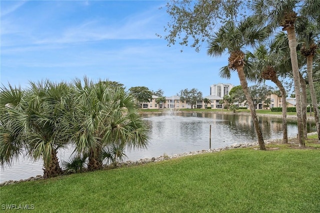 view of water feature