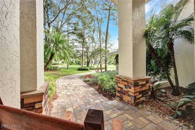 view of patio / terrace with a porch