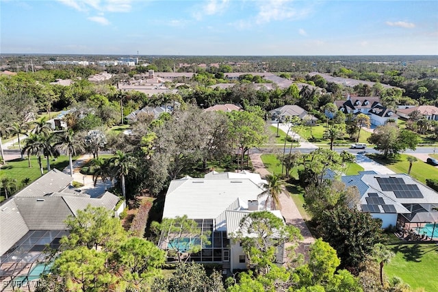 bird's eye view featuring a residential view