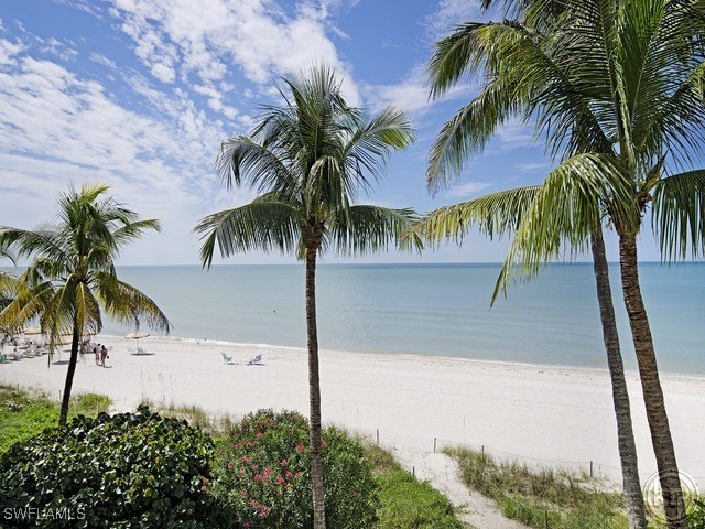 water view featuring a beach view