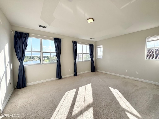5161 Vizcaya St, Ave Maria, FL 34142 - unfurnished room with a water view, light colored carpet, and baseboards