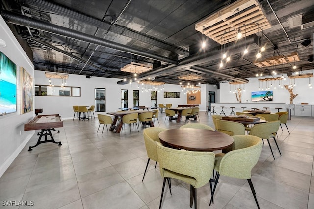 view of dining area