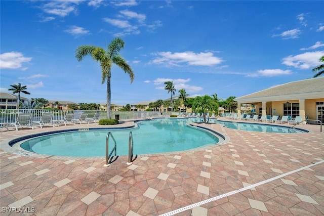 view of pool with a patio area