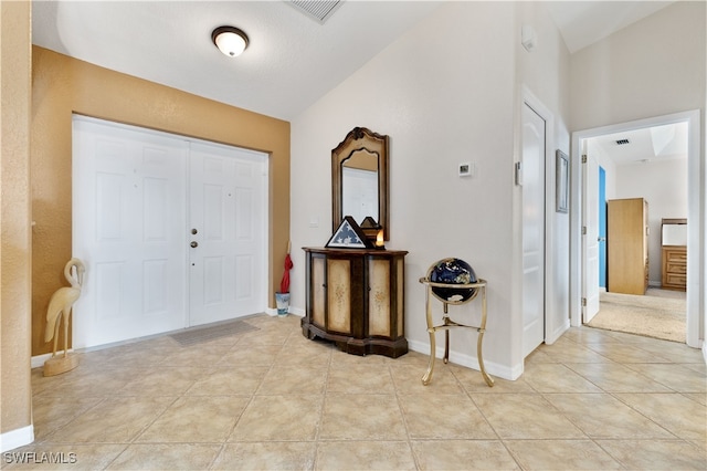 view of tiled entryway