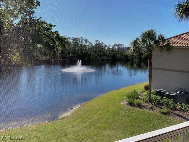 view of water feature