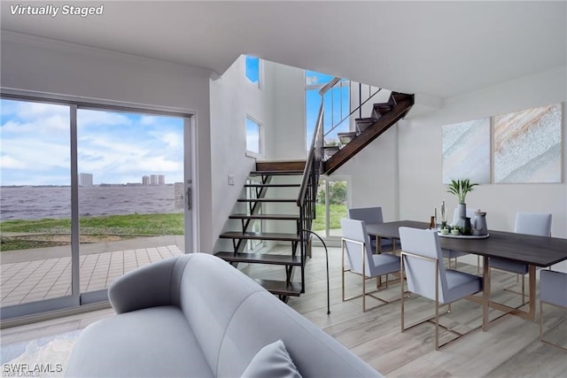 interior space featuring light hardwood / wood-style flooring