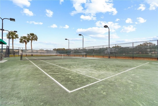 view of tennis court