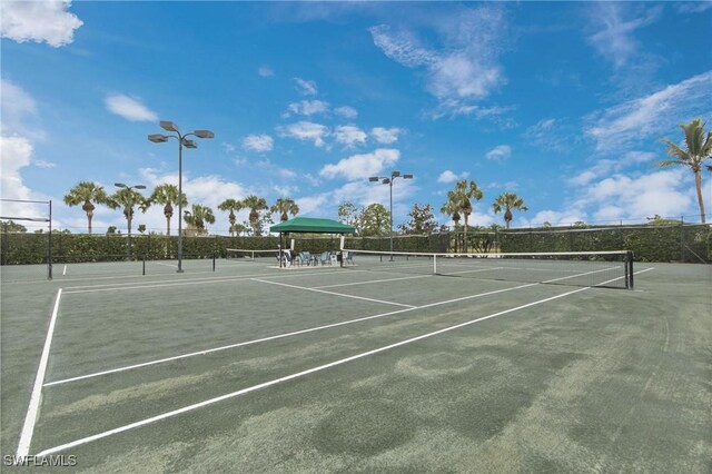 view of tennis court