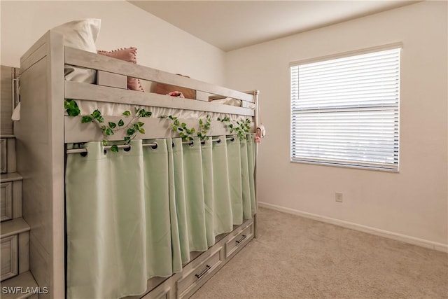 mudroom featuring light carpet