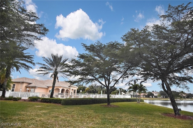 8681 Athena Ct, Lehigh Acres, FL 33971 - view of yard featuring a water view