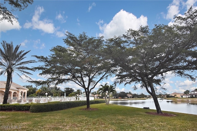 8681 Athena Ct, Lehigh Acres, FL 33971 - view of yard with a water view