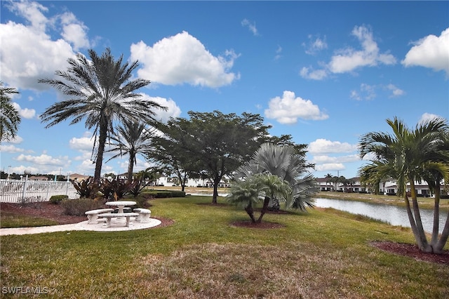 8681 Athena Ct, Lehigh Acres, FL 33971 - view of yard with a water view
