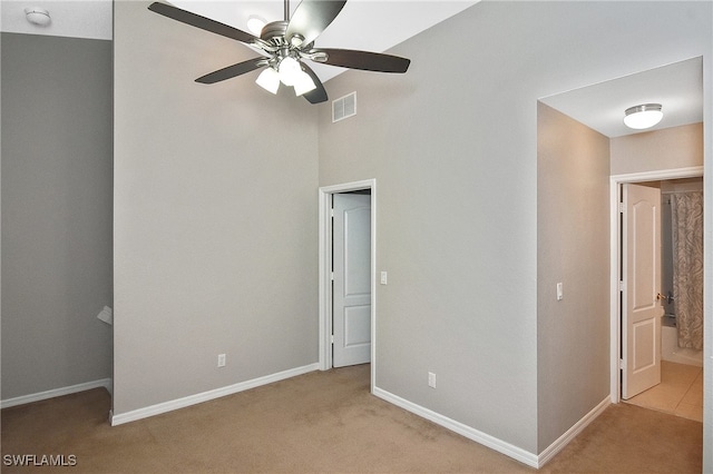 8681 Athena Ct, Lehigh Acres, FL 33971 - unfurnished bedroom with carpet flooring, baseboards, and ceiling fan