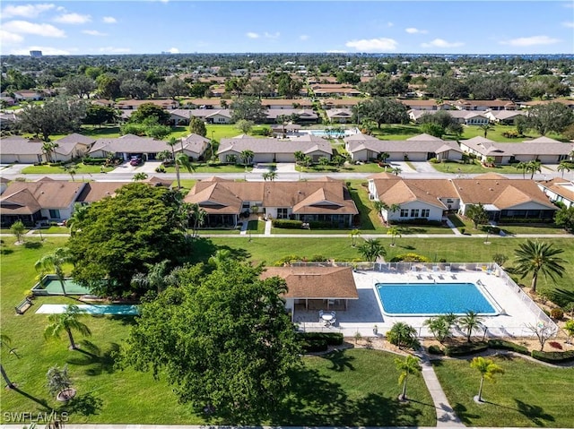 birds eye view of property