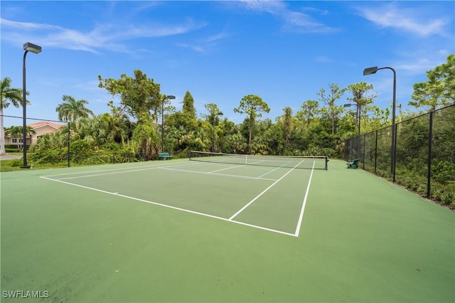 view of sport court