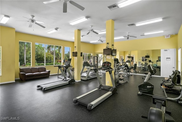 view of exercise room