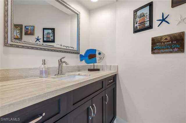 bathroom featuring vanity