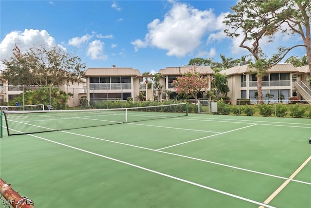 view of tennis court