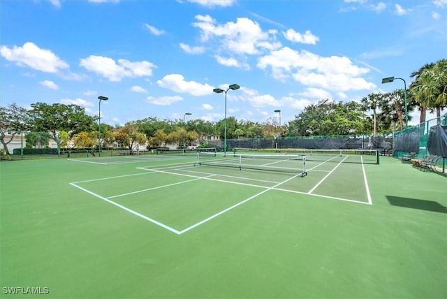 view of sport court