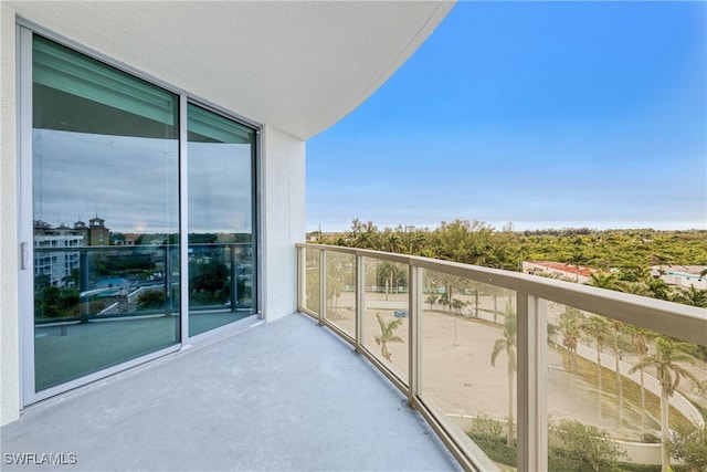 view of balcony