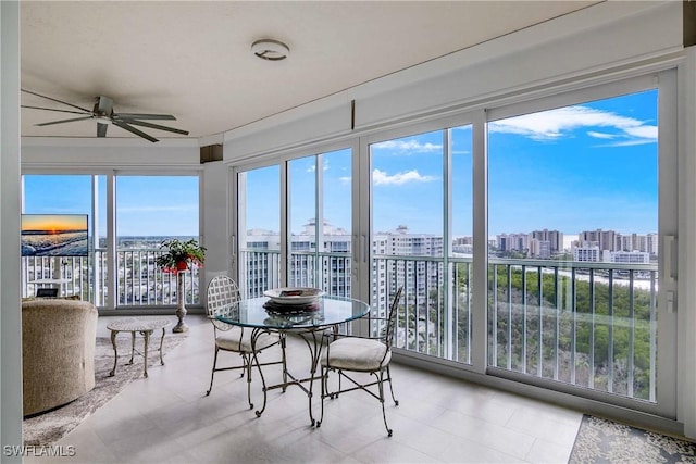 295 Grande Way Unit 1201, Naples, FL 34110 - sunroom / solarium with a city view