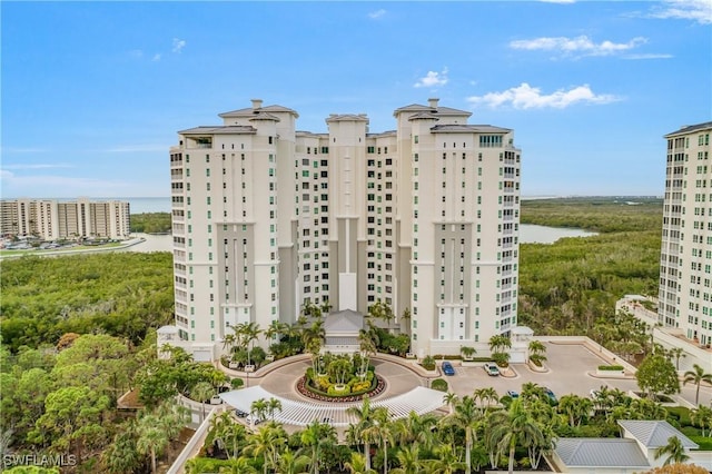 view of property with a water view