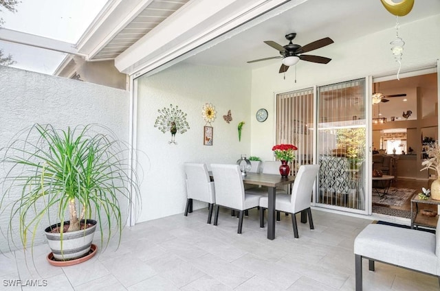 dining room featuring a wealth of natural light