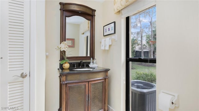 bathroom with vanity