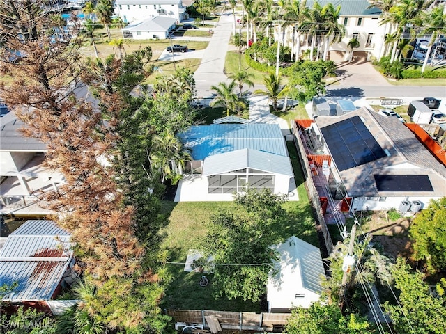 aerial view featuring a residential view