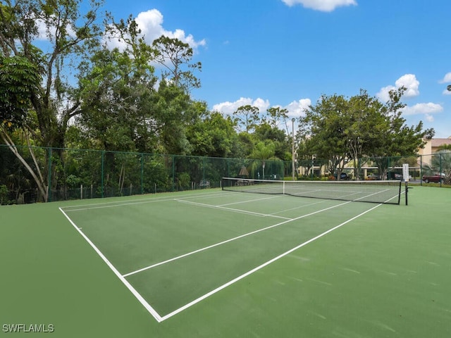 view of tennis court