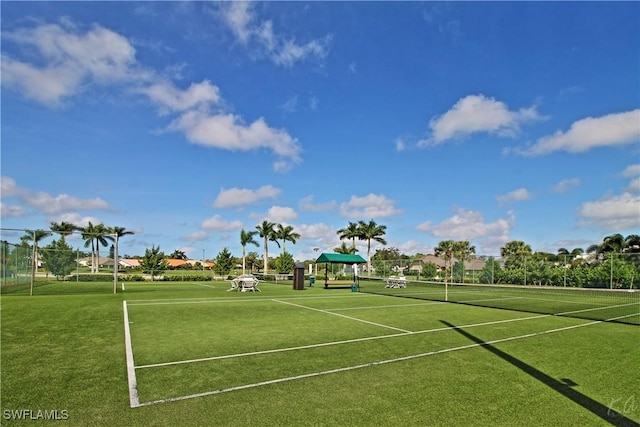 view of tennis court