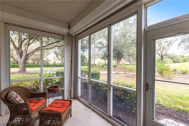 view of sunroom / solarium