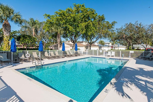 view of pool with a patio