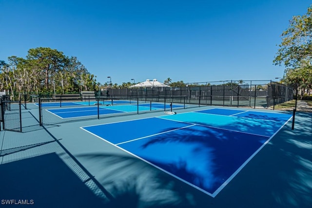 view of tennis court