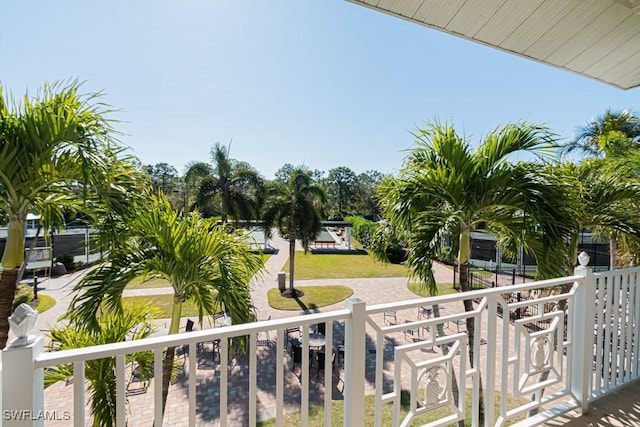 view of balcony