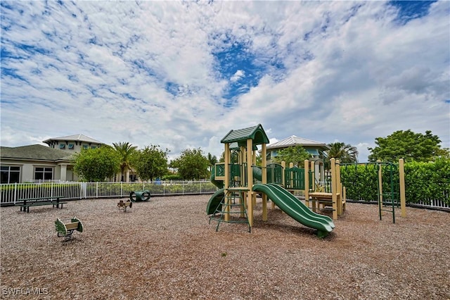 view of jungle gym