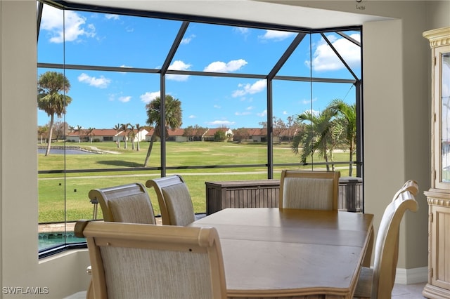 view of sunroom / solarium