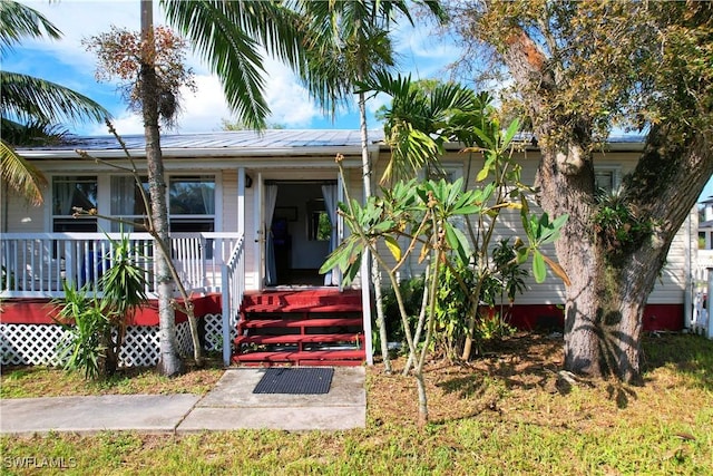 view of front of home