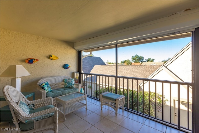 view of sunroom