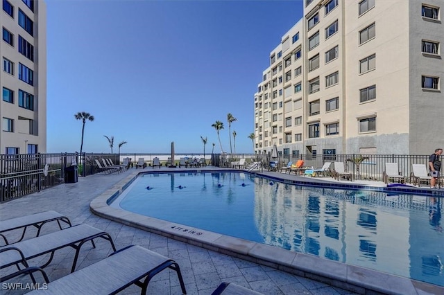 view of pool with a patio